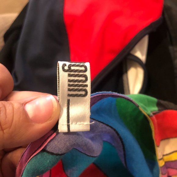 Vintage L.Magnin striped cotton openfront beach cover - Picture 4 of 10